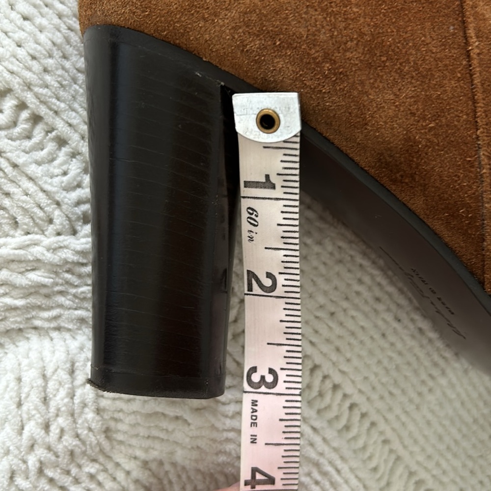 Salvatore Ferragamo suede brown heel boots size 9 - Picture 13 of 17